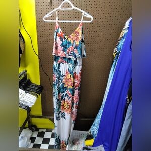 Floral Maxi Dress with Spaghetti Straps